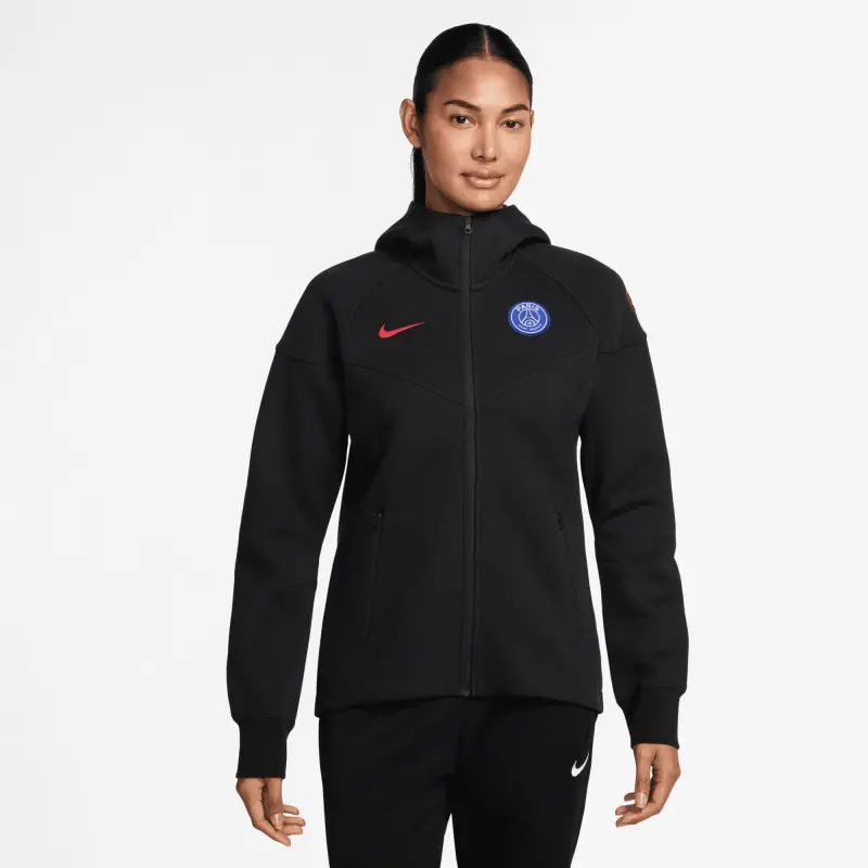 Maglie PSG felpa-con-cappuccio-psg-nike-tech-fleece-nera-donna-202664163 – Collezione Completa di Maglie da Gioco