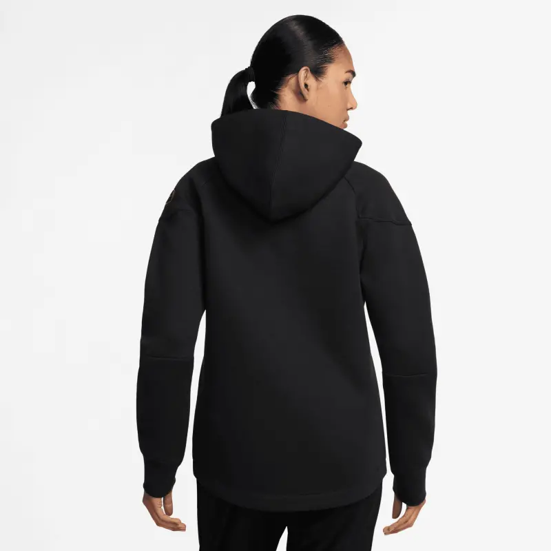 Maglie PSG felpa-con-cappuccio-psg-nike-tech-fleece-nera-donna-202664163 – Collezione Completa di Maglie da Gioco