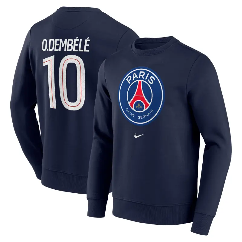 Maglie PSG felpa-psg-nike-o-dembl-10-graphic-crew-blu-scuro-uomo-203293366-10 – Collezione Completa di Maglie da Gioco