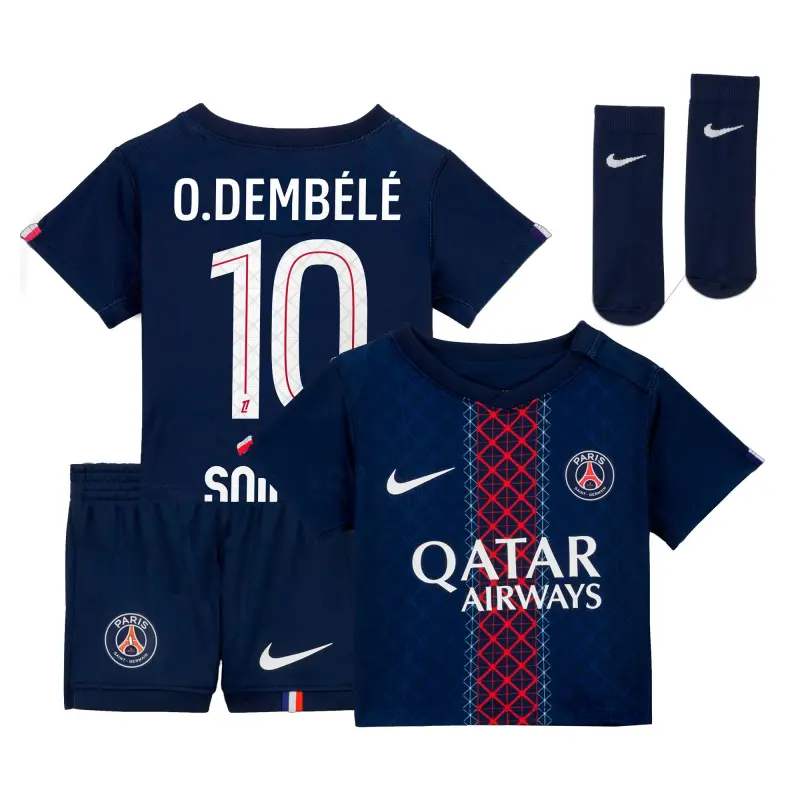 Maglie PSG mini-divisa-home-psg-nike-2025-26-neonatos-con-stampa-o-dembl-10-203060691-10 – Collezione Completa di Maglie da Gioco